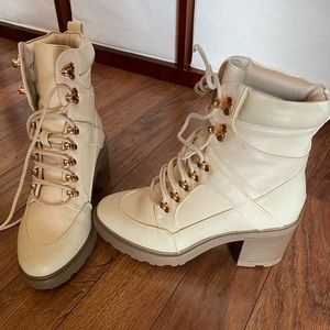 JustFab lace up boots